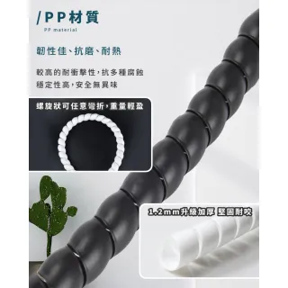 【DREAMCATCHER】電線保護套-12mm(電線防咬/防咬線/整線器/防貓咬電線/電線整理/捲式結束帶/捲線/防咬套)