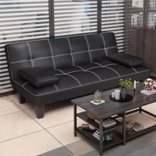 【臻品購】貓抓皮沙發壹體兩用折疊(180cm客廳臥室簡易出租屋公寓小戶型雙人沙發)