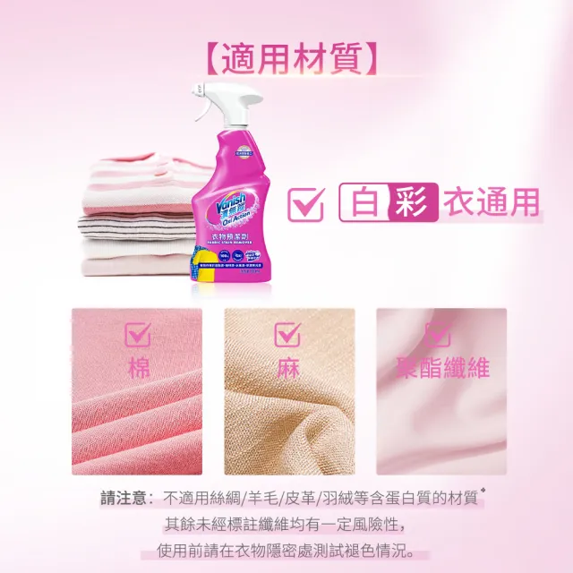 【Vanish 漬無蹤】新一代碧蓮衣物預潔劑500ml(衣領精/去漬噴霧/去漬液/衣領去污劑/去漬劑)