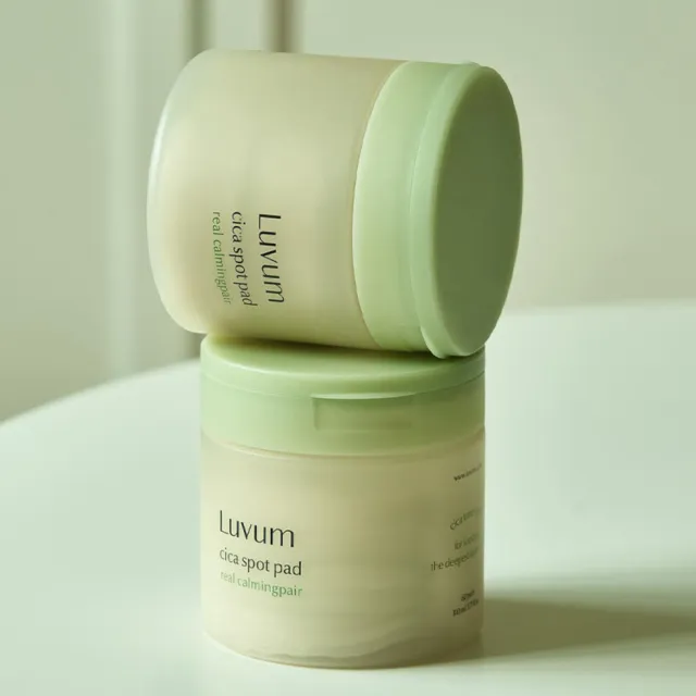 【Luvum】積雪草幼苗半月棉片 60片 舒緩 鎮靜 修護 保濕 敏感肌適用 官方直營(棉片)