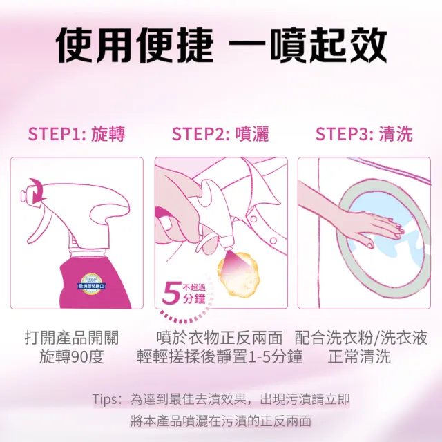 【Vanish 漬無蹤】新一代碧蓮衣物預潔劑500mlx4瓶(衣領精/去漬噴霧/去漬液/衣領去污劑/去漬劑)
