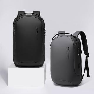 【leaper】現代流線風格15吋筆電USB防盜防水筆電包 高機能大容量後揹包 共2色(電腦後揹包)