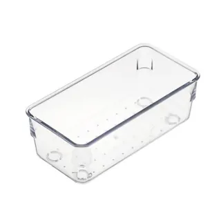 【isona】透明收納盒 壓克力收納盒 文具收納 小物收納 分隔置物盒 分類盒 整理盒(2號 儲物盒 抽屜收納)