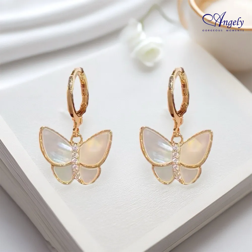 【Angely】秀氣可愛蝴蝶耳環