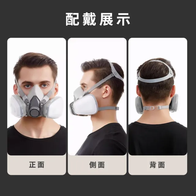 呼吸道防護 防塵半面罩 打磨油漆防護面具 噴漆專用口罩 3M防毒面具 防煙面具  防毒面具 ST3M6200