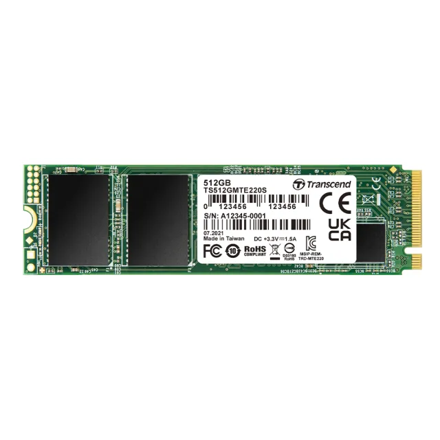 Transcend 創見】MTE220S 1TB M.2 2280 PCIe Gen3x4 SSD固態硬碟