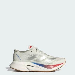 【adidas 愛迪達】愛迪達 Adizero Boston 12 女 慢跑鞋 跑鞋 路跑 白 銀(JI4480)