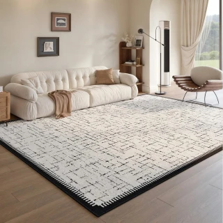 【匠俱】地毯-160×230cm(家用客廳法式小香風地毯 耐臟可擦輕奢高級感沙發地墊)
