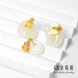 【GJS 金敬順】黃金墜子 和闐玉 平安扣 葫蘆 中性款(金重:0.14錢/+-0.03錢)
