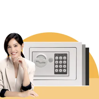 【發億金庫】智慧型保險箱 ST-17（白/灰/黑 三色可選）(密碼 緊急開啟鑰匙)