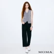 【MOMA】M+  復古金釦棉質牛仔錐形褲(黑色)