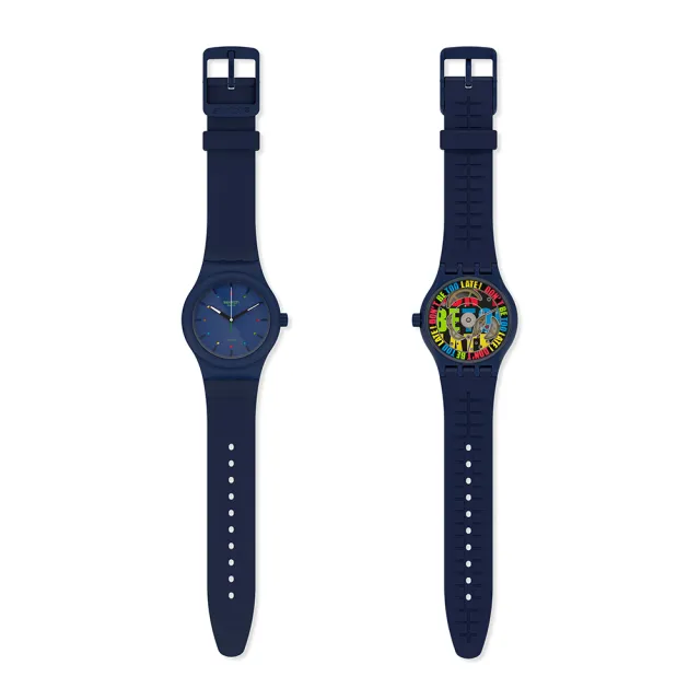 【SWATCH】WAKTU51 機械手錶/男錶/女錶/瑞士製造 SO30N400(42mm)