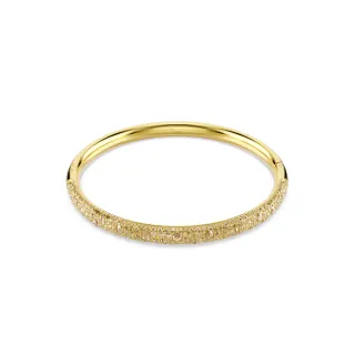 【SWAROVSKI 施華洛世奇】Sublima 手鐲 雪花密鑲 白色 鍍金色(情人節禮物)