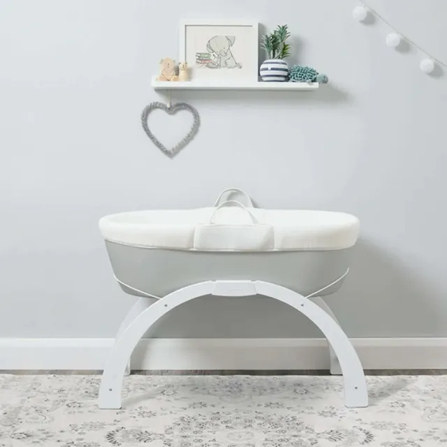 【Shnuggle】可攜帶嬰兒床Dreami 含嬰兒床墊(嬰兒搖籃/新生兒睡籃/床邊床)