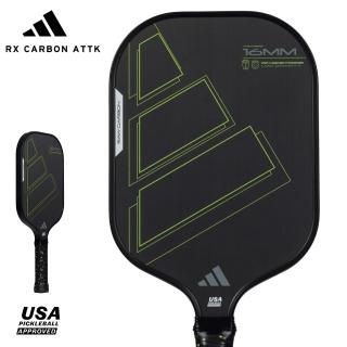 【adidas 愛迪達】匹克球拍 原生碳纖維拍面 RX CARBON ATTK 匹克拍(送匹克球１顆＋握把布１入)