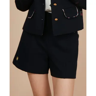 【SCOTTISH HOUSE】荷葉邊口袋短褲-灰/丈青 CIWB2272