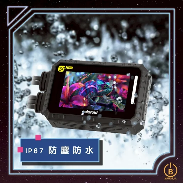 【Polaroid 寶麗萊】MS283WGS 機車行車紀錄器 多功能鎖檔鍵 HDR色彩還原(保固1年 IP67防水 多功能鎖檔鍵)