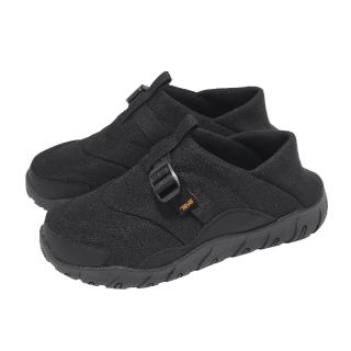 【TEVA】菠蘿麵包鞋 ReEmber Camp 女鞋 黑 防潑水 織帶 戶外鞋 易穿脫 防撕裂 懶人鞋(1173975BLK)