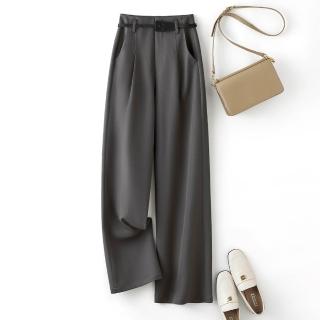 【ONEY 歐妮】★西裝通勤直筒褲(女裝/長褲/休閒褲/錐形褲/素色/日系)