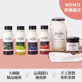 【知覺優格】經典優格綜合組(益菌隨行優格飲/精品優格/果粒果醬)