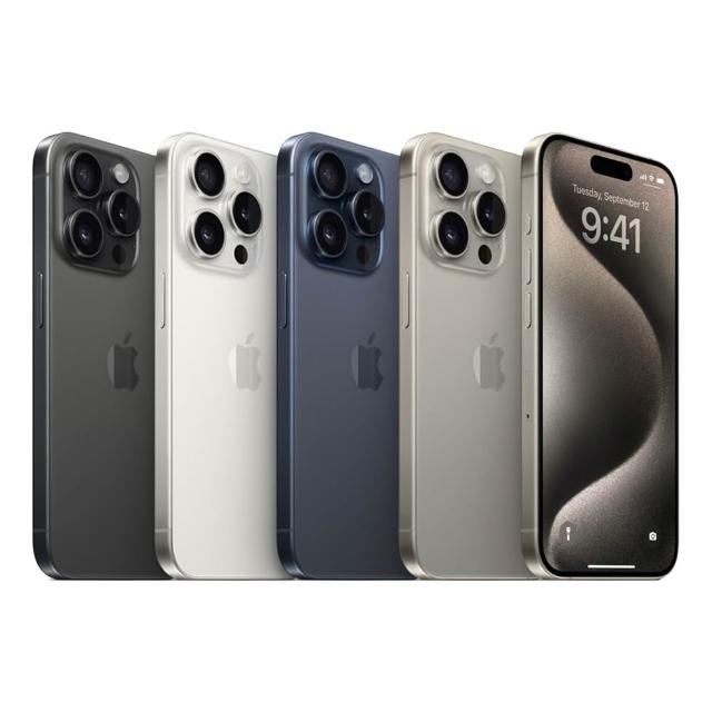 Apple iPhone 15 Pro 6.1吋 4800萬畫素主相機 A17 Pro 晶片 128GB 5G 智慧型手機 原色藍黑白選擇