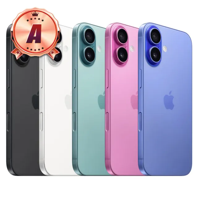 【Apple】A級福利品 iPhone 16 256G 6.1吋(贈快充頭+快充線)