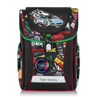 【Tiger Family】學院風超輕量護脊書包Pro 2S-全新升級版-賽車風暴(125-150CM適用)