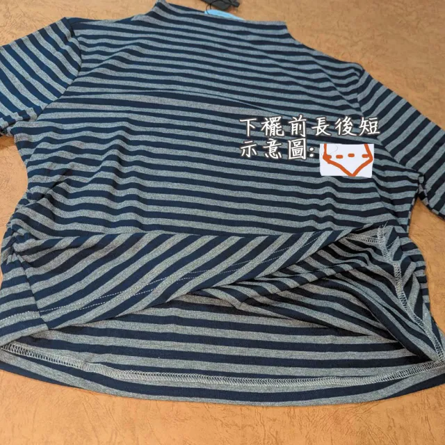【PANGCHI 龐吉】前長後短百搭彈性短袖上衣(9523215/45/71)