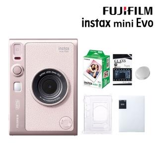 【FUJIFILM 富士】Instax Mini EVO 混合式數位拍立得相機 原廠公司貨(水晶殼20張底片相簿..豪華組)