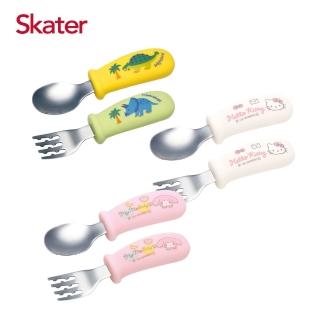 【Skater】胖胖匙叉組(學習餐具/幼兒餐具)