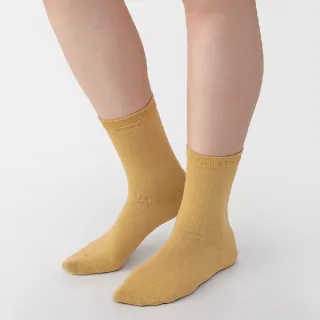 【MUJI 無印良品】女足口柔軟舒適直角襪(柔白/象牙白/深紅/磚紅/煙燻芥黃/暗藍/淡棕/咖啡棕)