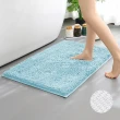 【ANTIAN】2入組 雪尼爾加厚防滑吸水地墊40*60cm(高密度絨毛/浴室用/止滑升級)