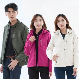 【遊遍天下】男女款GlobeTex防水防風保暖刷毛軟殼外套(登山騎車 M-5L 大尺碼)