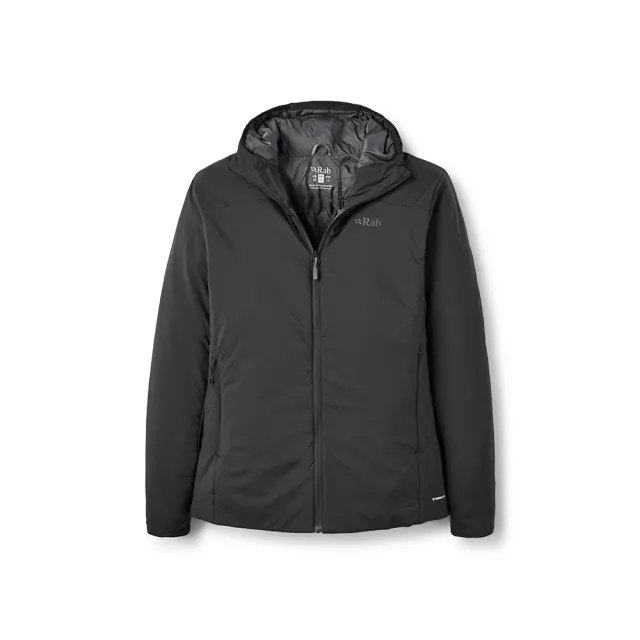 【RAB】Xenair Alpine Jacket 輕量防風透氣化纖連帽外套 女款 黑色 #QIP18