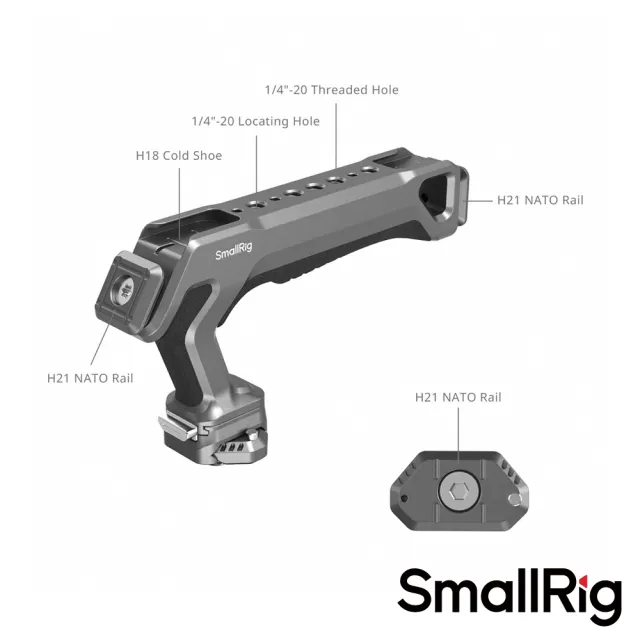 【SmallRig 斯莫格】4483 迅鷹 Hawk Lock H21 快拆上提手把(公司貨)