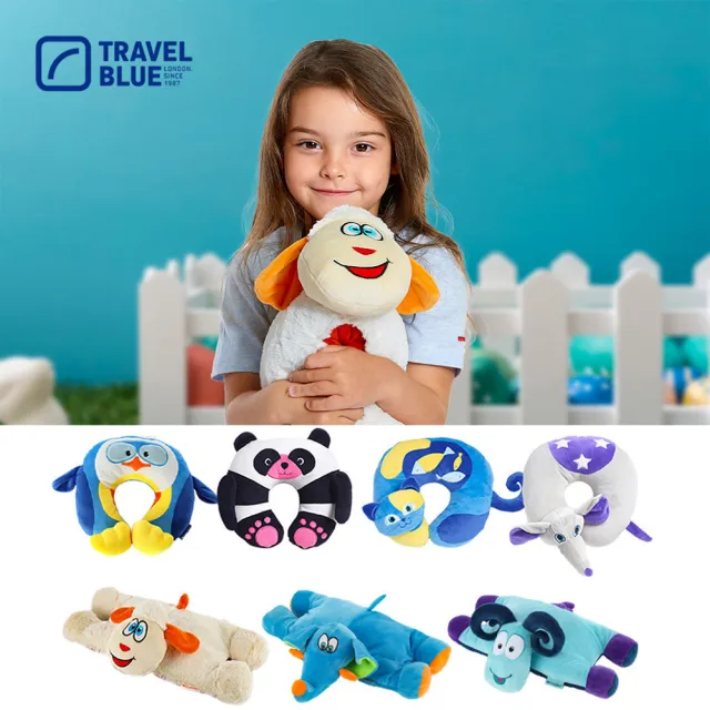 【Travel Blue 藍旅】全系列 兒童頸枕 兒童抱枕 兒童U型枕(頸枕 U型枕 飛機枕 玩偶)