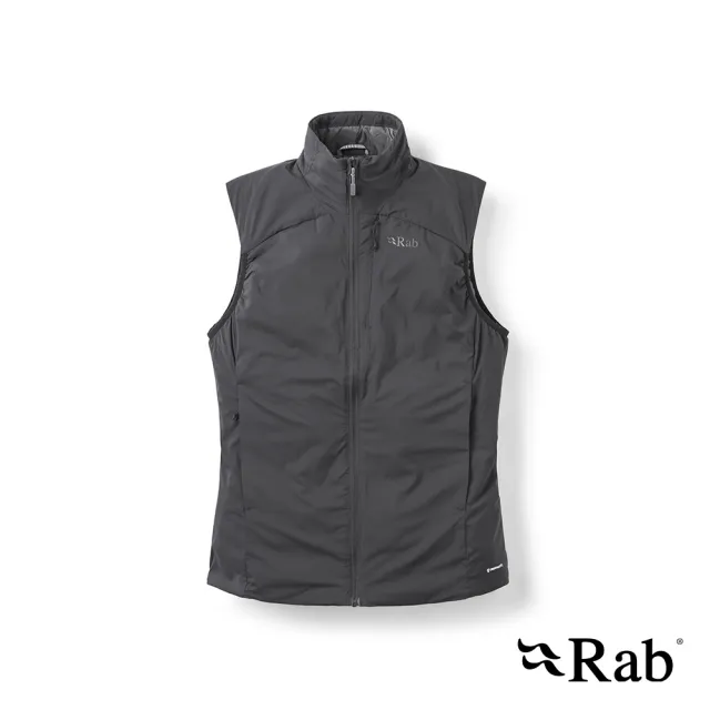 【RAB】Xenair Vest 輕量防風透氣化纖立領背心 女款 黑色 #QIP20