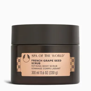 【THE BODY SHOP 美體小舖】法國SPA葡萄籽淨化緊實身體磨砂膏-300ML(身體去角質)