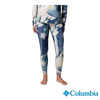 【Columbia 哥倫比亞】女款-極暖快排內著長褲-Omni-Heat Infinity™ - 綠色印花(UAL48880GV/JF)
