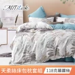 【MIT iLook】超值2入 台灣製優質萊賽爾天柔絲床包枕套組(雙人-多款花色可選)