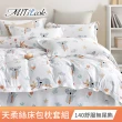 【MIT iLook】超值2入 台灣製優質萊賽爾天柔絲床包枕套組(雙人-多款花色可選)