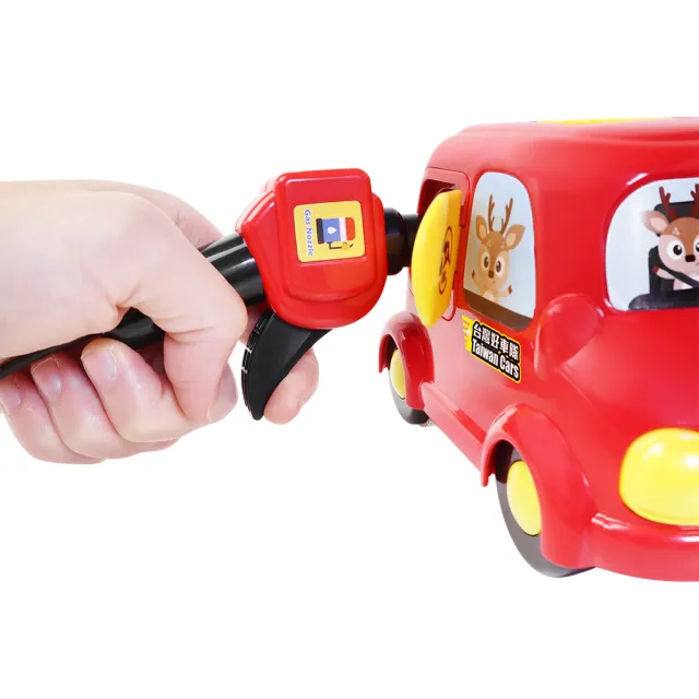 【KIDMATE】台灣好車隊-台灣中油自助加油站(中油授權 燈光音樂 互動語音 加油站玩具車)
