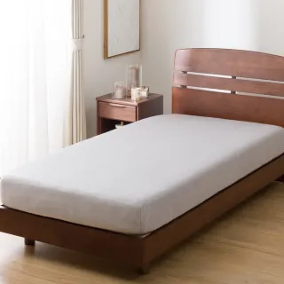 【NITORI 宜得利家居】吸濕發熱 伸縮床包 N FIT30 N WARM GY 25NW01 單人(吸濕發熱 伸縮床包 床包)