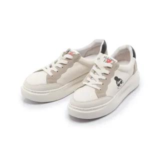 【FAIR LADY】日本京都聯名 HAPPYFACE 獨特EMMA印刷輕量厚底休閒鞋(白/5A3028 女鞋)