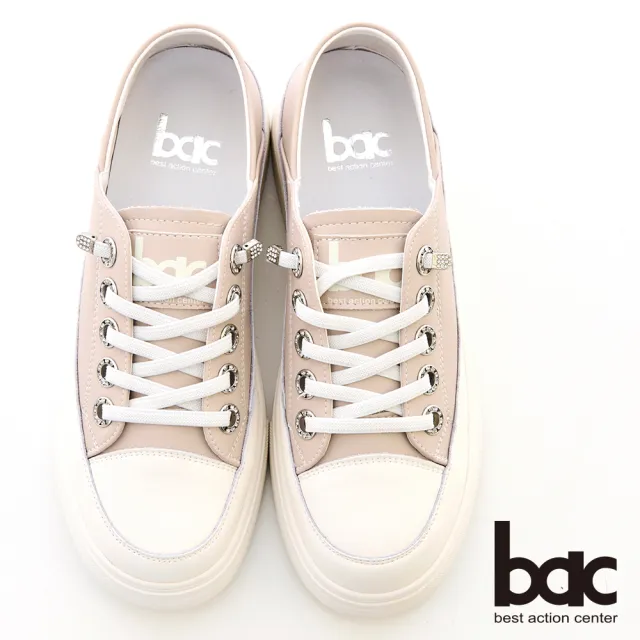 【bac】兩穿式懶人彈力休閒鞋225-530(粉紅色)