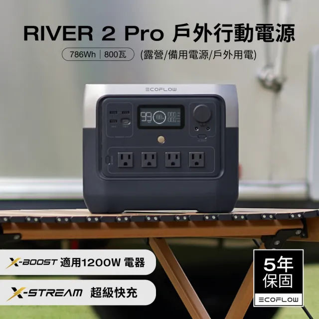 【ECOFLOW】原廠直營 RIVER 2 Pro(戶外電源 防颱必備 停電神器)