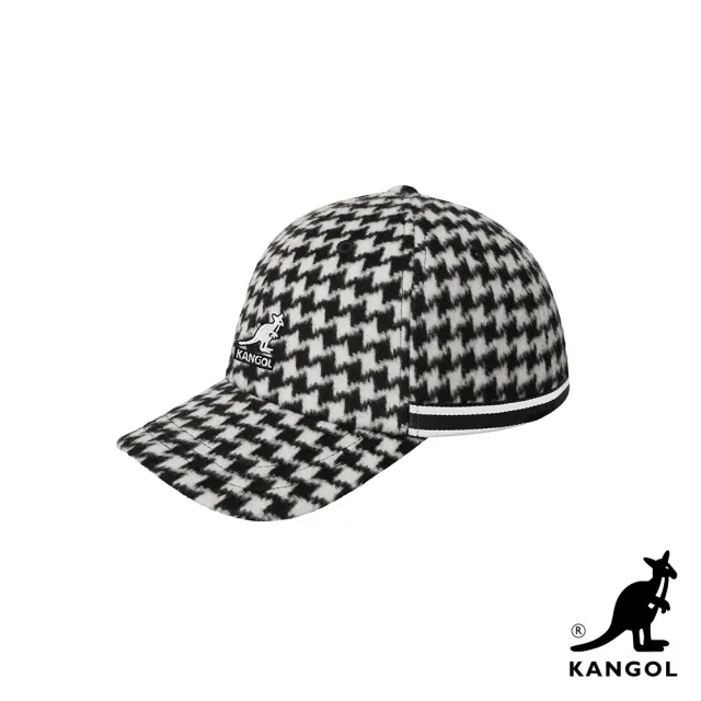 【KANGOL】BLOCK ZIG Z紋路棒球帽(白色)