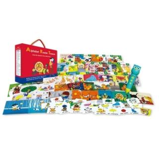 【麥克兒童外文書店】字音關係建立閱讀基礎-ALPHABET READER TREASURE(書+點讀筆)