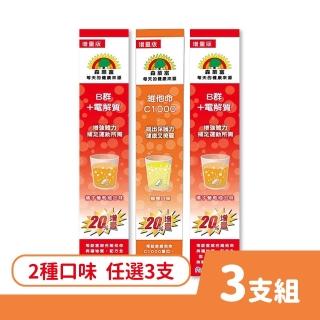 【SUNLIFE 森萊富】德國原裝發泡錠 24錠/盒 3盒組 口味任選(共72錠 C1000/B群+電解質)