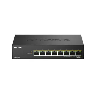 【D-Link】DMS-108P  Multi-Gigabit 8埠 8port 2.5G多速率桌上型/壁掛無網管鐵殼PoE交換器/PoE switch